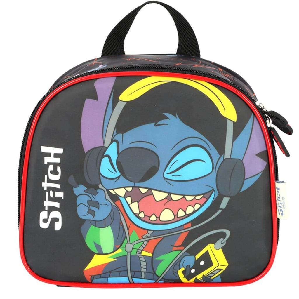 Lancheira Infantil Stitch Preto