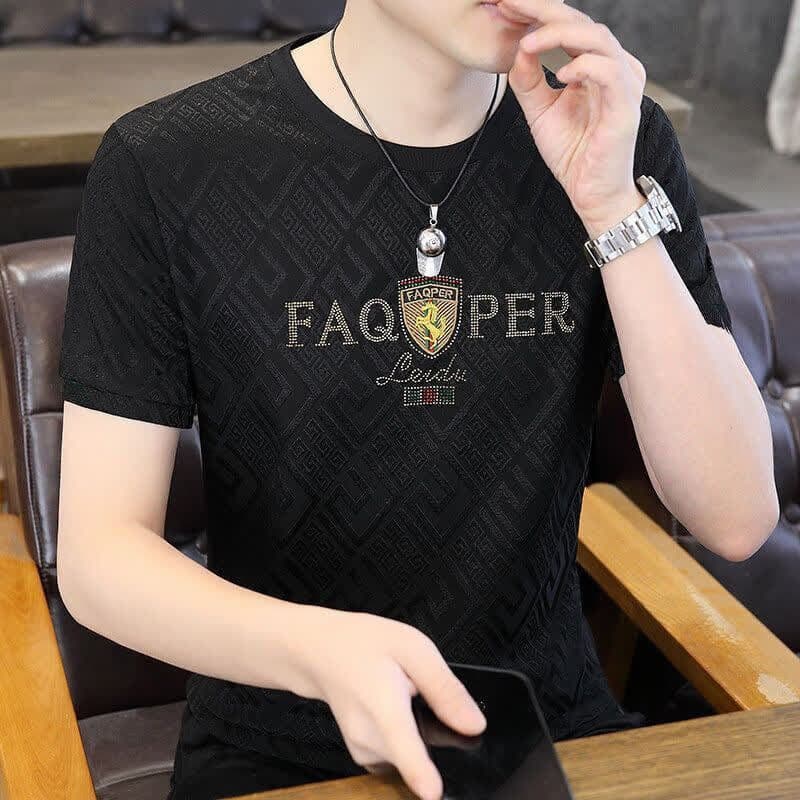 Roupas masculinas resistentes ao desgaste respirável trabalho esportes camiseta verão fino de manga curta camiseta magro