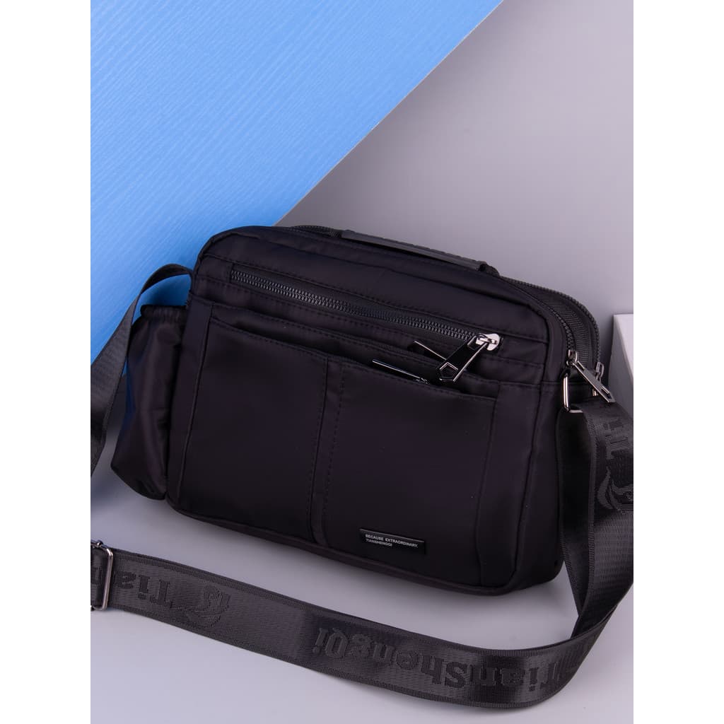 2026 novo estilo bolsa mensageiro masculina leve bolsa de ombro de viagem mochila de pano Oxford grande capacidade Horiz