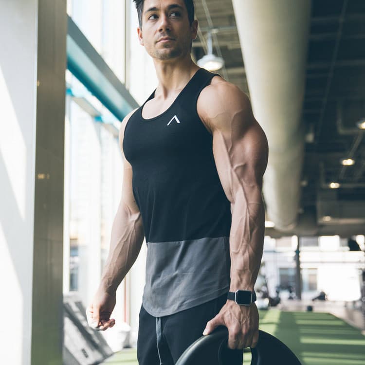 ALPHA colete roupas de Fitness em forma de I colete verão esportes lazer correndo exercício roupas basquete algodão esti