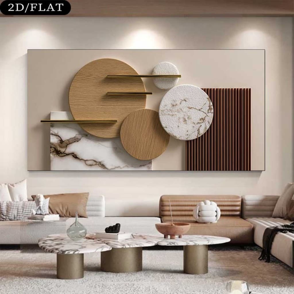 Quadro Decorativo Grande 115x80cm Clean Refinado Sala,Quarto,Copa,consultório,escritório,hall