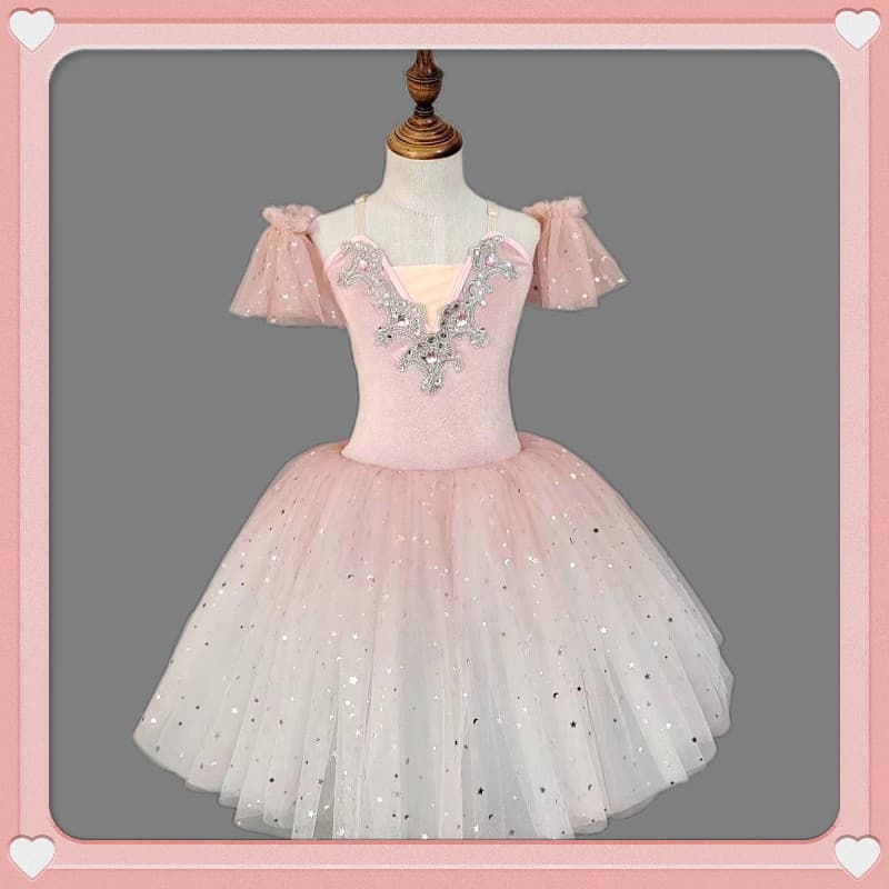 Saia De Balé Infantil Dança Gaze Tutu Princesa Meninas Fantasia De Performance