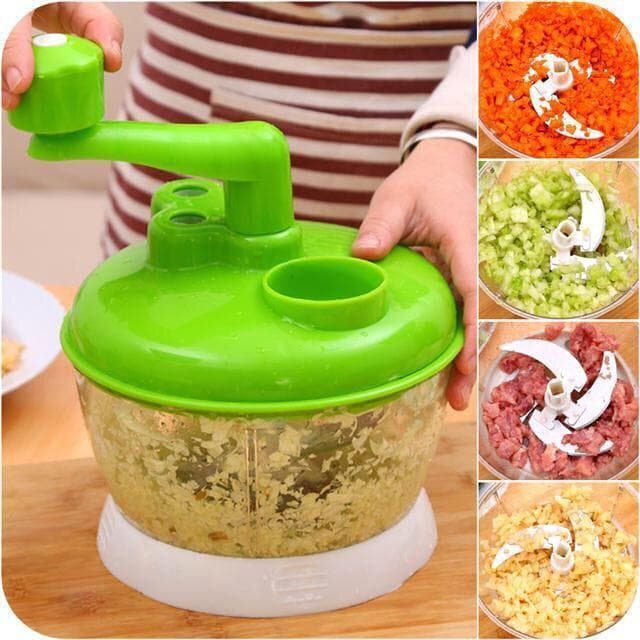 Moedor Manual grande de vegetais, moedor de carne multifuncional, dispositivo de cozinha, picador de vegetais com manive