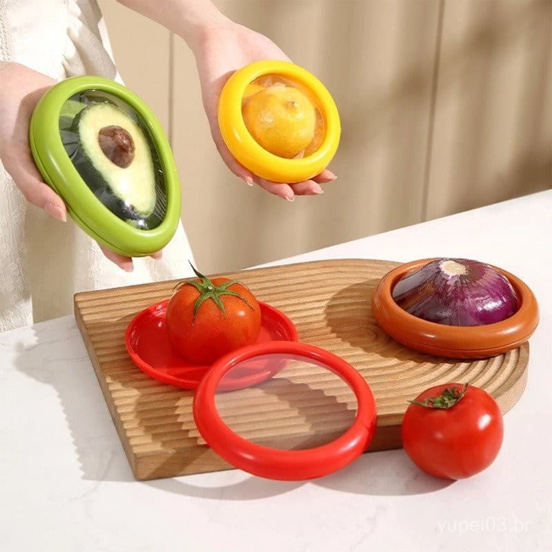 Cebola Tomate Recipientes De Armazenamento De Limão Fresco Abacate Transparente Manter Alimentos Caixa De Filme Para Fru