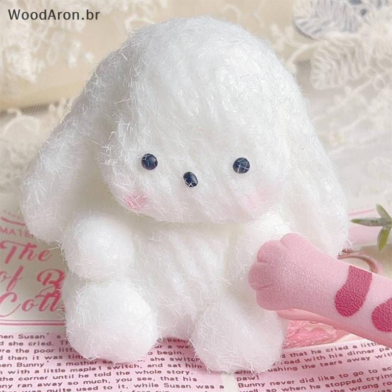 WoodAron Kawaii Reunindo Coelho Taba Squishy Brinquedo Antiestresse Deion Coelho de Pelúcia para Apertar Brinquedos Anti