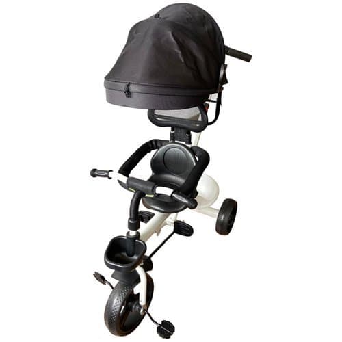 Triciclo Infantil Empurrador Confortavel Seguro Pratico Branco Infantil