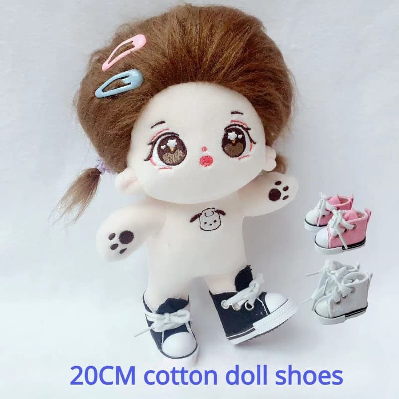 Sapatos De Boneca De Algodão São Adequados Para Bonecas De 20 Cm , Acessórios Casuais De Brinquedo De Lona Crianças-*-&