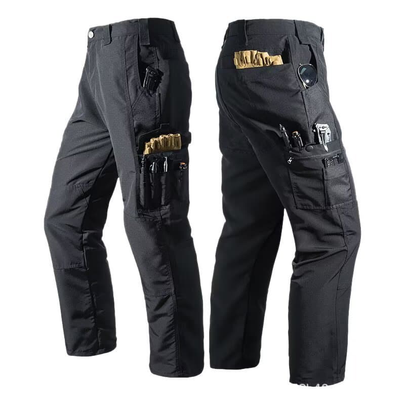 Calça tática Casual solta verde militar masculina macacão Plus Size