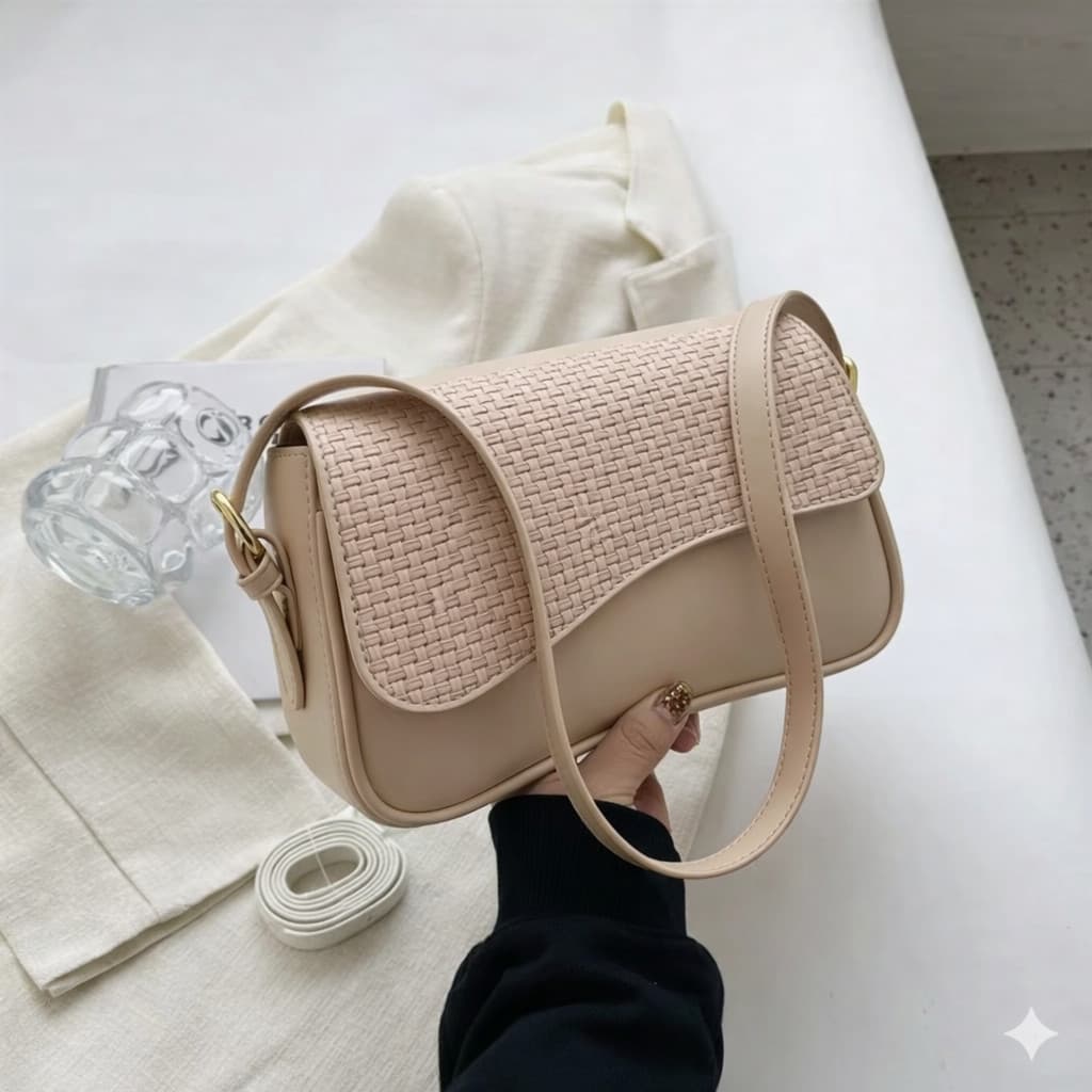 Bolsa Compacta Tiracolo Em Couro Sintético Prática e Casual