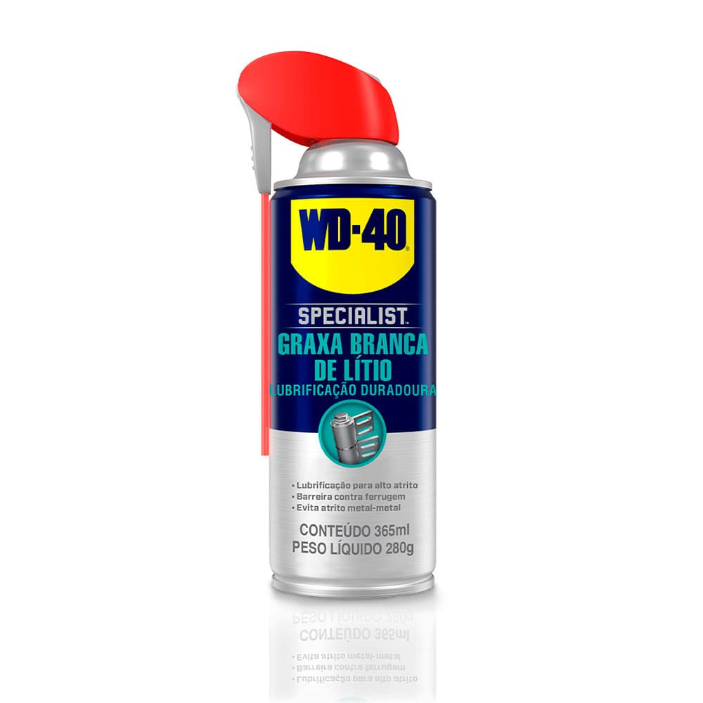 Spray Lubrificante WD-40 Graxa Branca Lítio Specialist 400ml