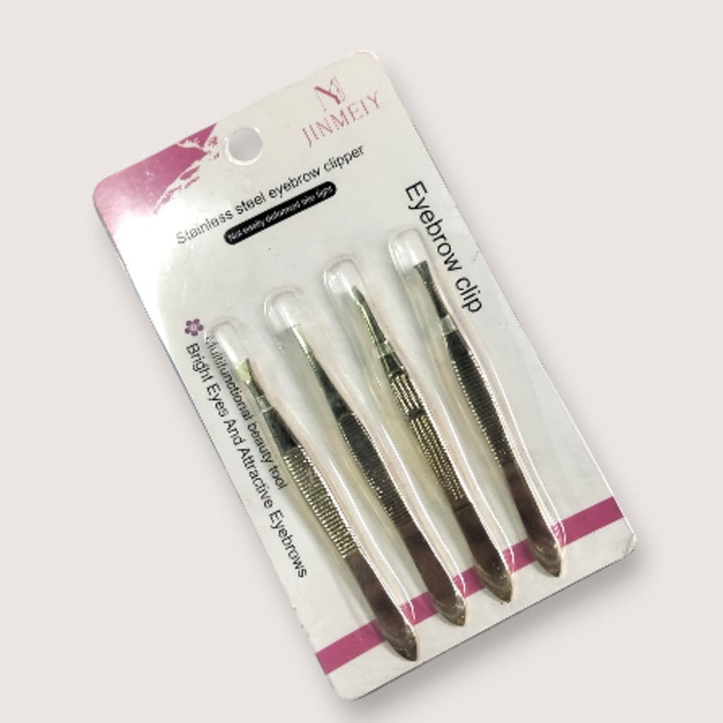 Kit 4 Pinças Para Sobrancelhas