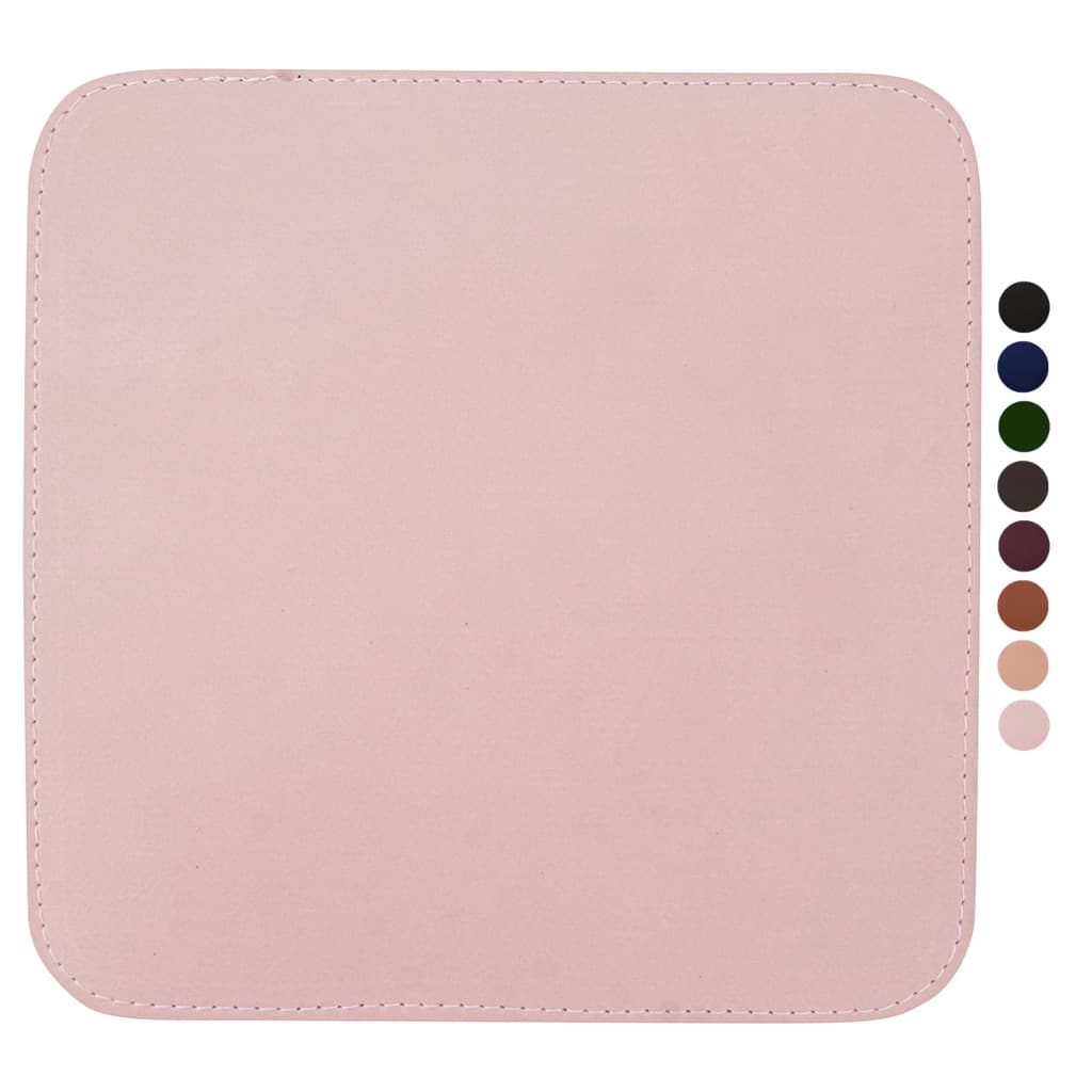 MousePad Couro Costurado Liso Antiderrapante Impermeável