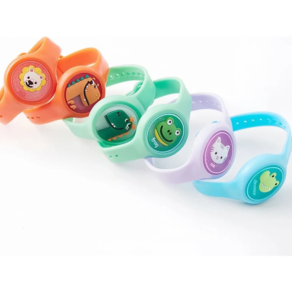 Pulseira Relógio C/ Proteção Citronela Anti Mosquito