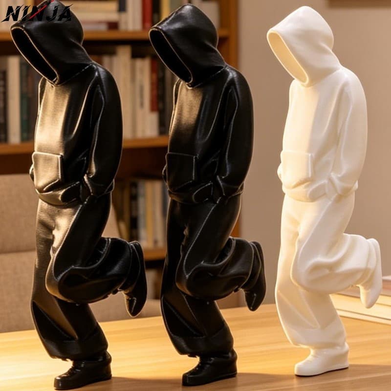 [Extreme] 2-1Pc Estatueta De Modelo De Pensador Impresso Em 3D-Mini Ornamento De Mesa-Artesanato De Escultura Estilo Nór