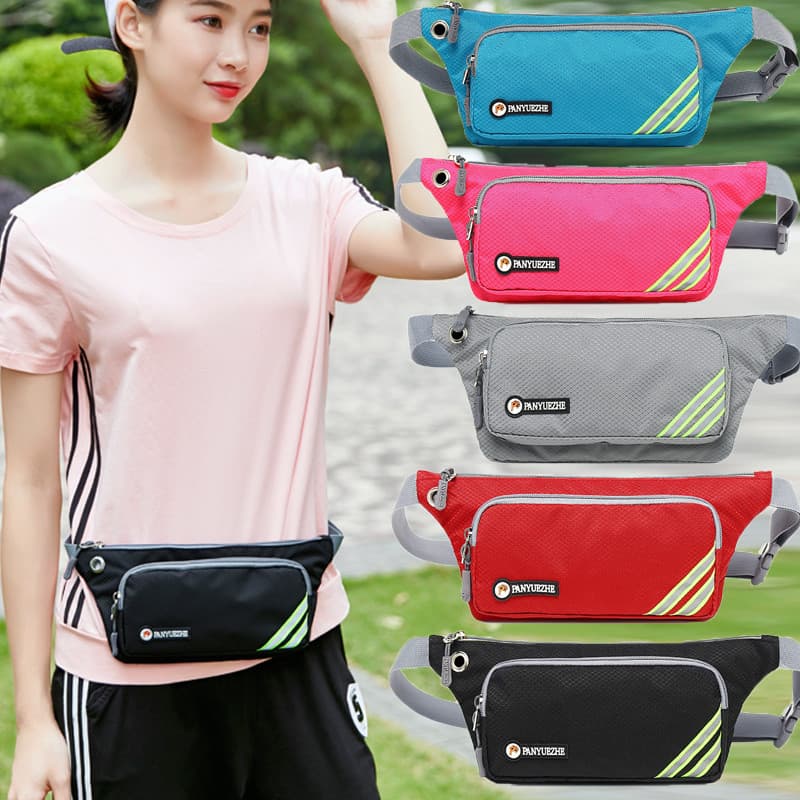 Bolsa de cintura para corrida feminina esportiva bolsa de cintura para celular masculina multifuncional Cross-body novo