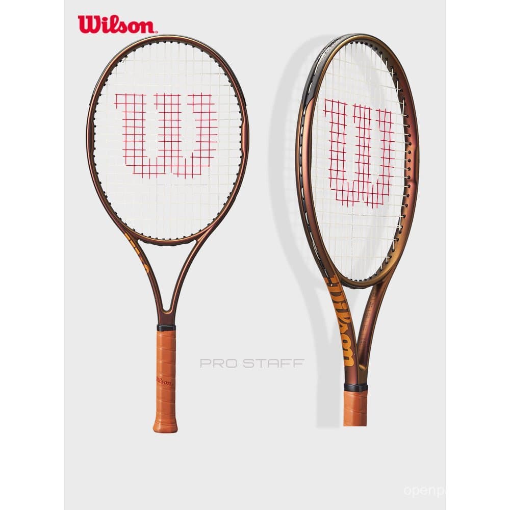 Raquete de Tênis Profissional Infantil Wilson Official PRO STAFF V14, Totalmente em Carbono, Encordoada