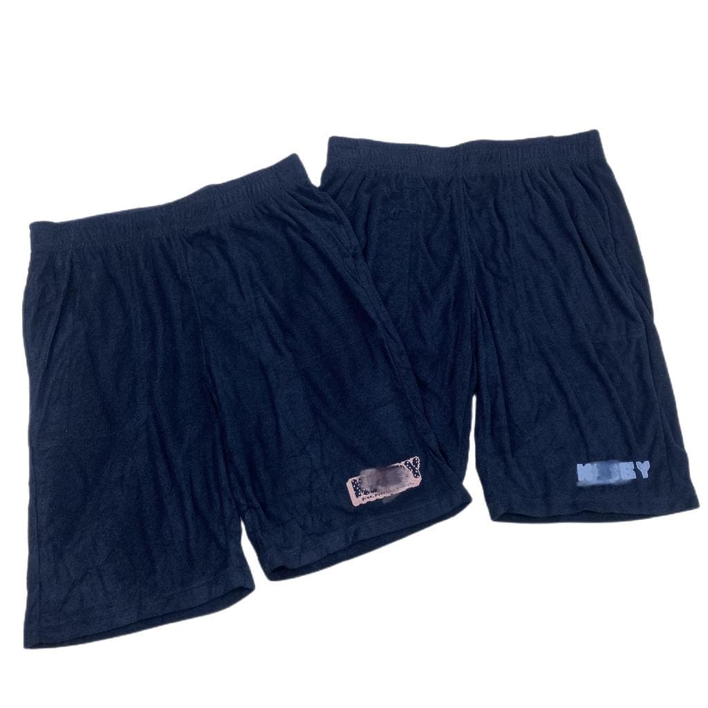 K2025 japonês único novo estilo masculino feminino cintura elástica bordado carta calças esportivas Material de toalha c