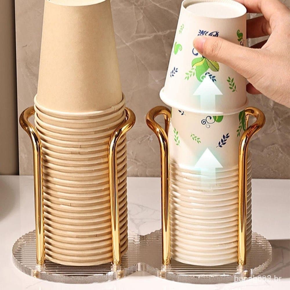 Suporte de Copo de Acrílico, Rack de Armazenamento de Copos, Suporte de Copo de Café para Uso Doméstico