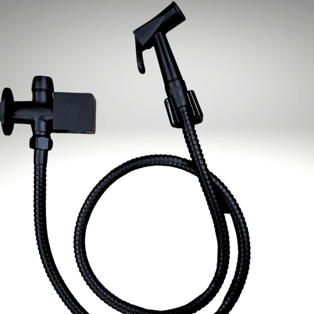 DUCHA HIGIENICA C/ DERIVACAO C90 BLACK MATTE JED BANHEIRO PRETO FOSCO