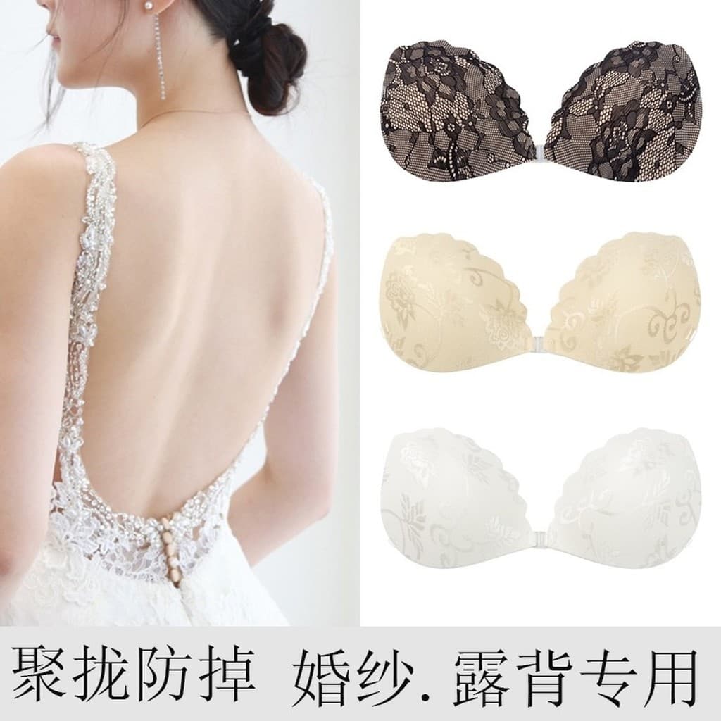 Adesivos de peito de renda femininos invisíveis sem alças sem alças sem roupa íntima seios pequenos reunindo Top adesivo