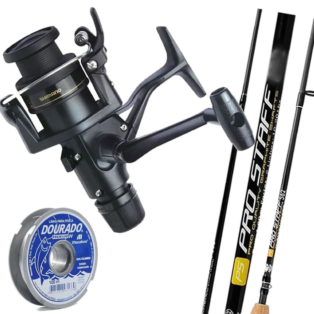 Vara De Pesca Molinete Staff 1,80mt Molinete Shimano Ix 4000