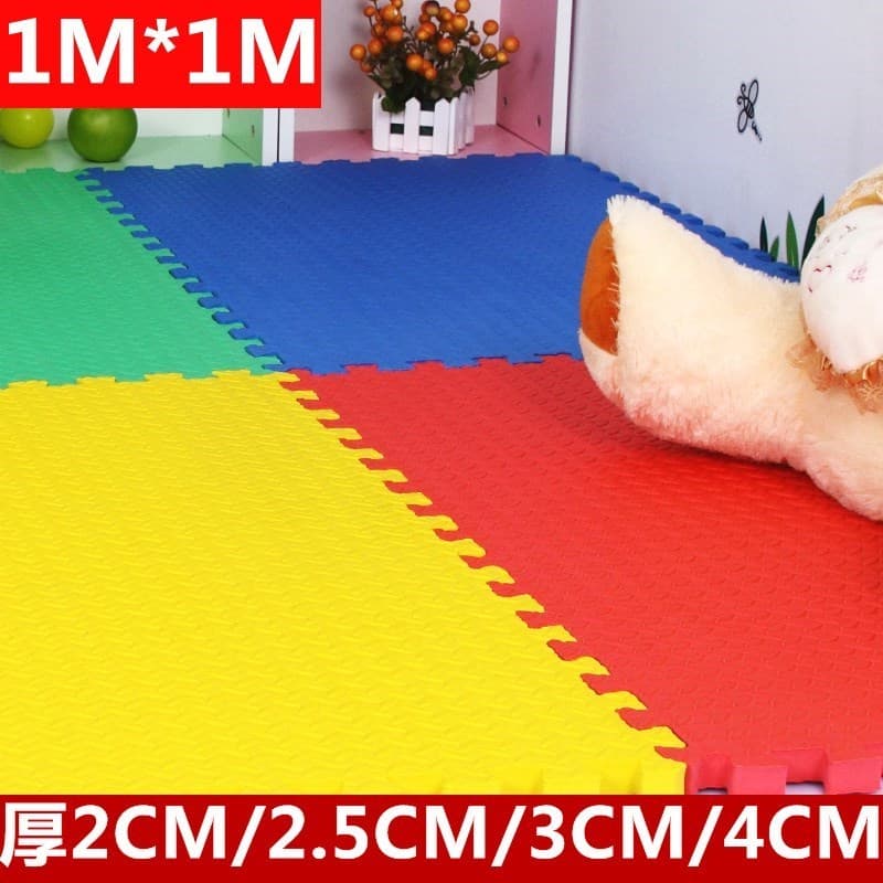 1m por 1m tapete de chão Onem bebê rastejando tapete de espuma quebra-cabeça infantil 1m x 1m costura tapete de escalada
