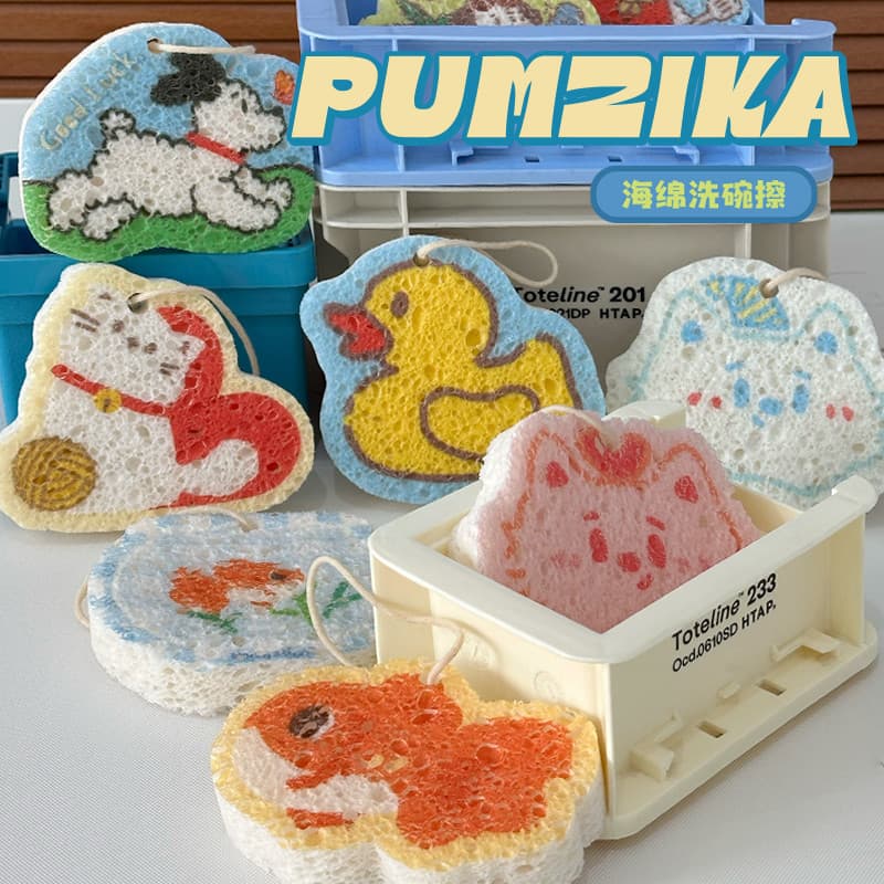 Pumzika Original ano novo cobra bonito polpa de madeira algodão pano limpeza esfregão absorver água óleo absorver cozinh
