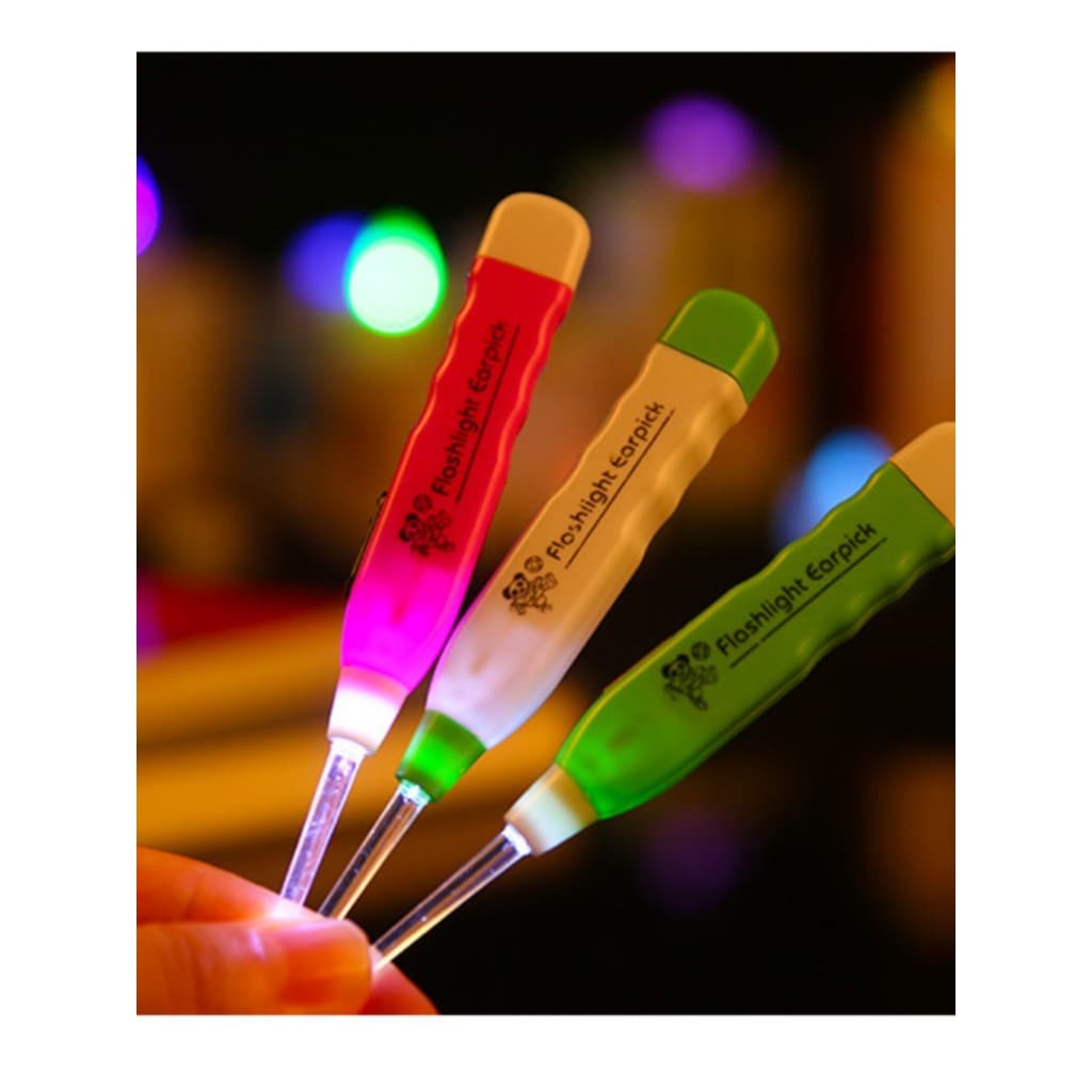 Colher luminosa para colheita de orelhas, ferramenta útil para colheita de orelhas com luz, fivela para bebês, seleção e