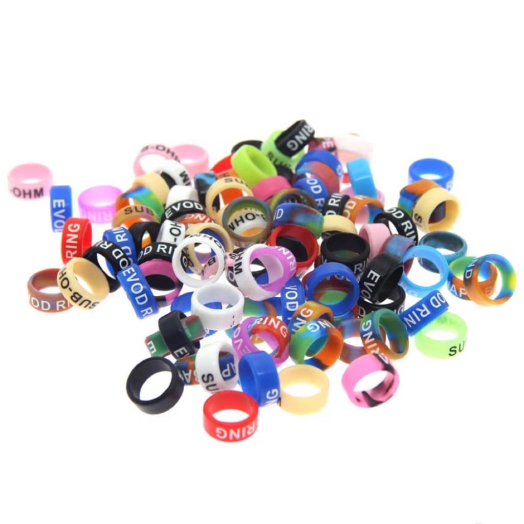 Vara de pesca de borracha resistente a choques, anel de Silicone, estilingue, anel antiderrapante, cinto de enrolamento,