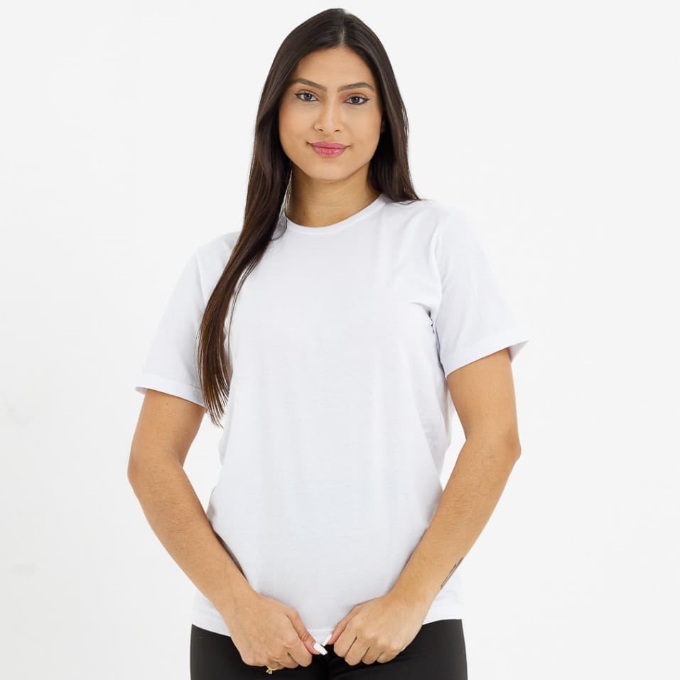 Camiseta Feminina Básica T-Shirt 100% Algodão