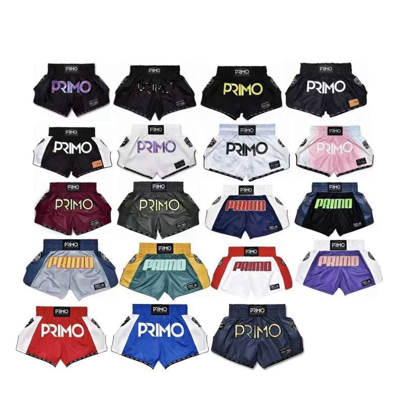 Tailândia importado PRIMO Muay Thai shorts boxe luta esportes profissional masculino feminino shorts de treinamento
