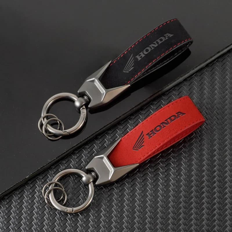 Chaveiro De Couro Para Motocicleta , Com Logotipo Em Relevo Honda CBR 125R 954 600 650F 650R 1100XX 1000F 600RR 1000RR ,