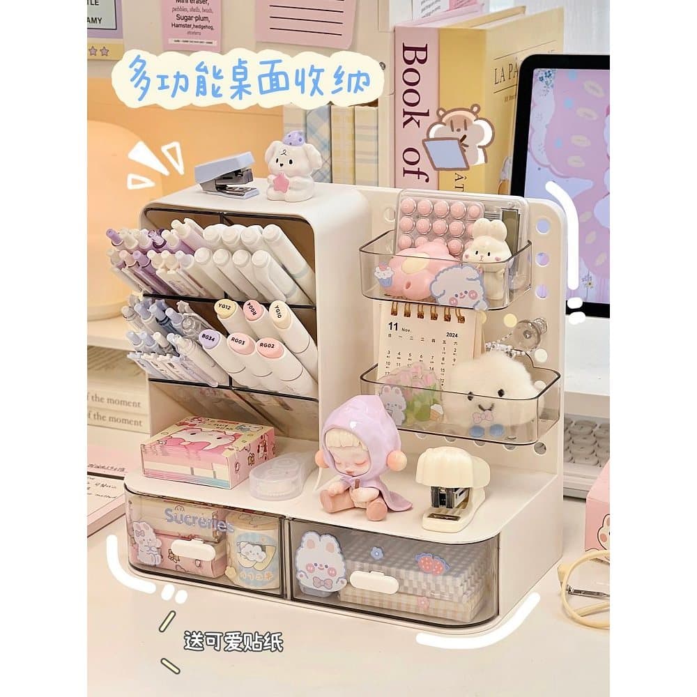 Desktop buraco placa caixa de armazenamento mesa papelaria útil ferramenta rack armazenamento caneta titular caneta titu