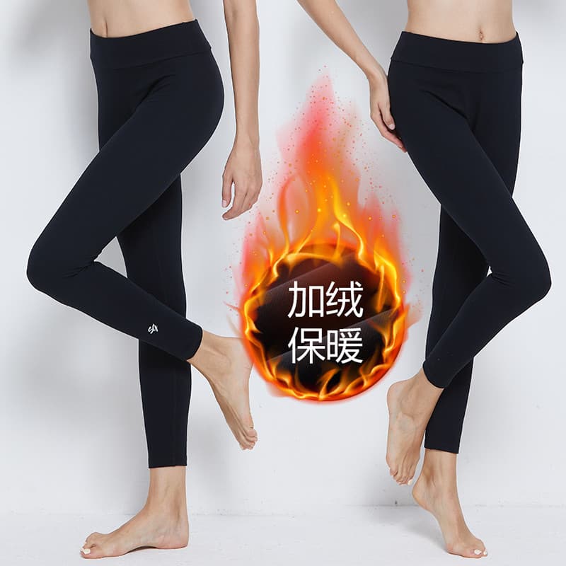 SG golf feminino outono inverno forro de lã engrossado calças de golfe esportes casuais Leggings feminino quente estiram