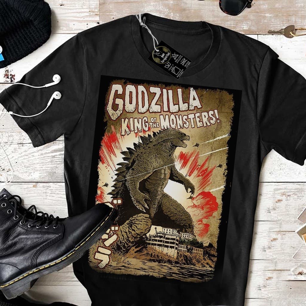Camiseta   Godzilla Camisa top