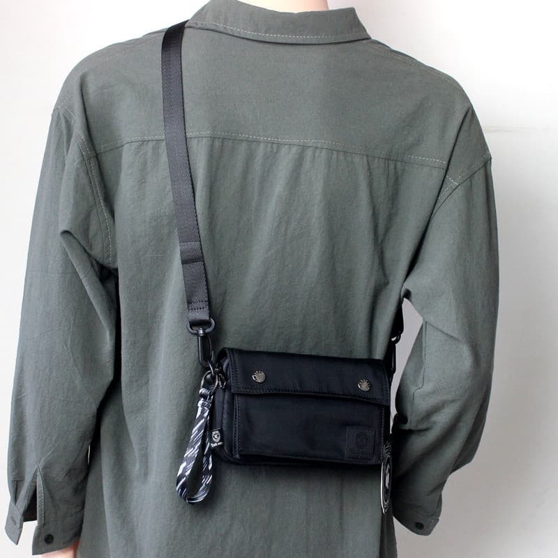 Street Wear masculino à prova dwaterproof água Oxford pano bolsa de ombro Casual náilon lona Crossbody mochila estilo ja