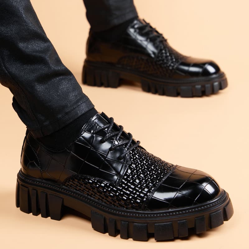 Sapatos masculinos verão 2026 novo estilo de couro genuíno respirável britânico sapatos casuais masculinos negócios Form
