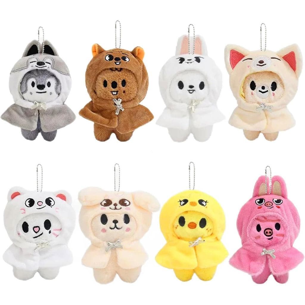 Chaveiros Skzoo Fofos De 4 Polegadas Straykids De Pelúcia SKZ Conjunto Chave Bolsa Pingentes Presente Perfeito