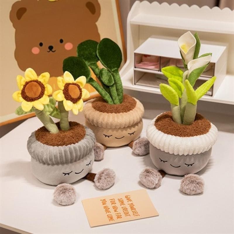 Decorador 1 Peça 30cm Simulação Realista Girassol Brinquedo De Pelúcia Ornamento Vasos De Plantas Rico Floração Cacto Ca