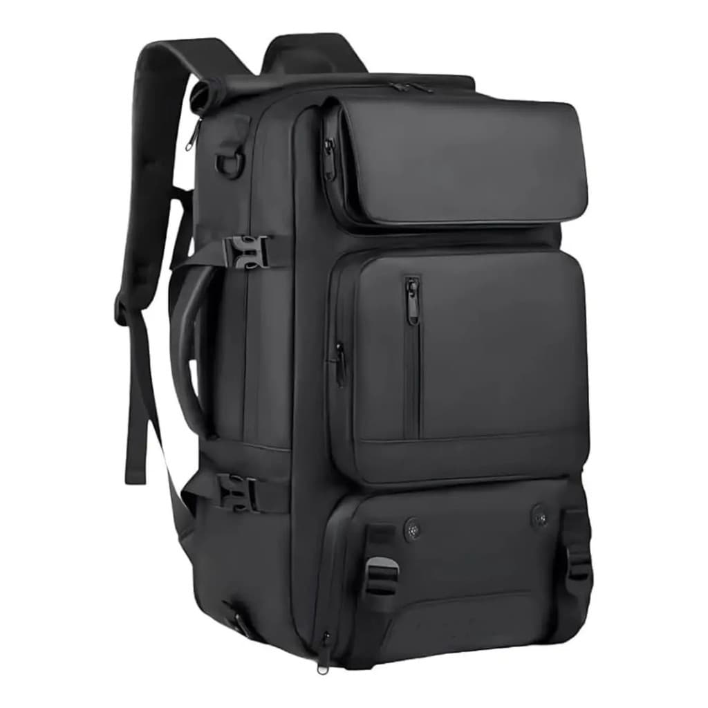 Mochila Mala Couro Viagem Impermeavel Resistente Grande