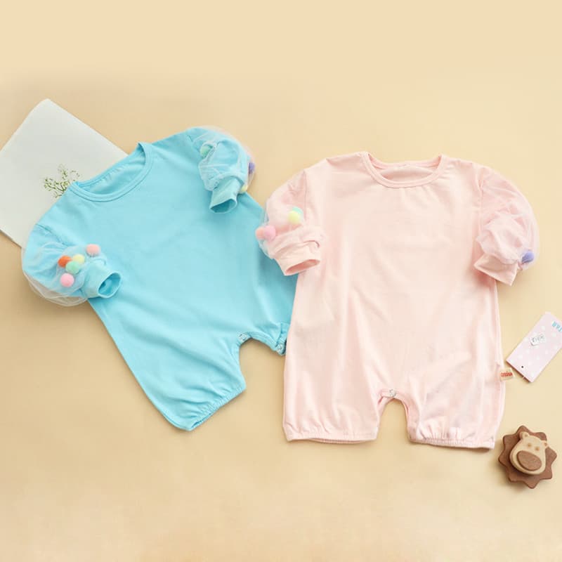 Bebê Outing roupas de verão puro algodão bebê Boxer de uma peça de manga comprida recém-nascido macacão roupas de verão