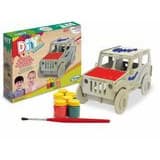 Kit Quebra-Cabeça 3D Carrinho Xalingo 28 Peças para Pintura Infantil