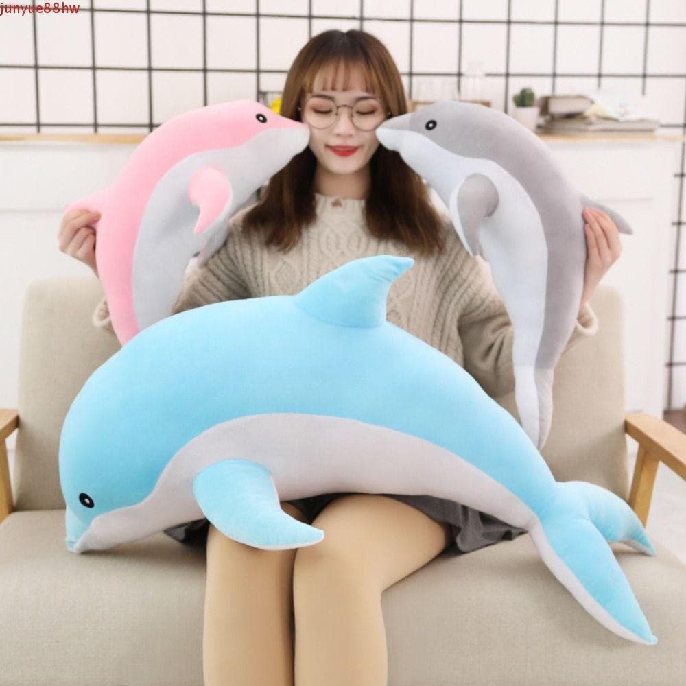 JUNYUE Golfinho Brinquedos De Pelúcia , Adorável Brinquedo Do Da Vida Marinha , Travesseiro Macio Bonito Sofá De 30cm