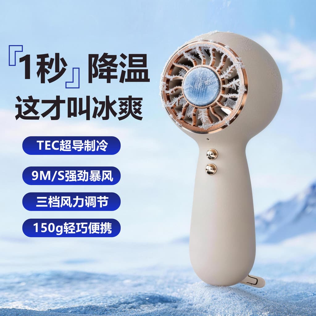 Ventilador portátil de alta velocidade semicondutor refrigeração Desktop pequeno Mini portátil ao ar livre pequeno venti