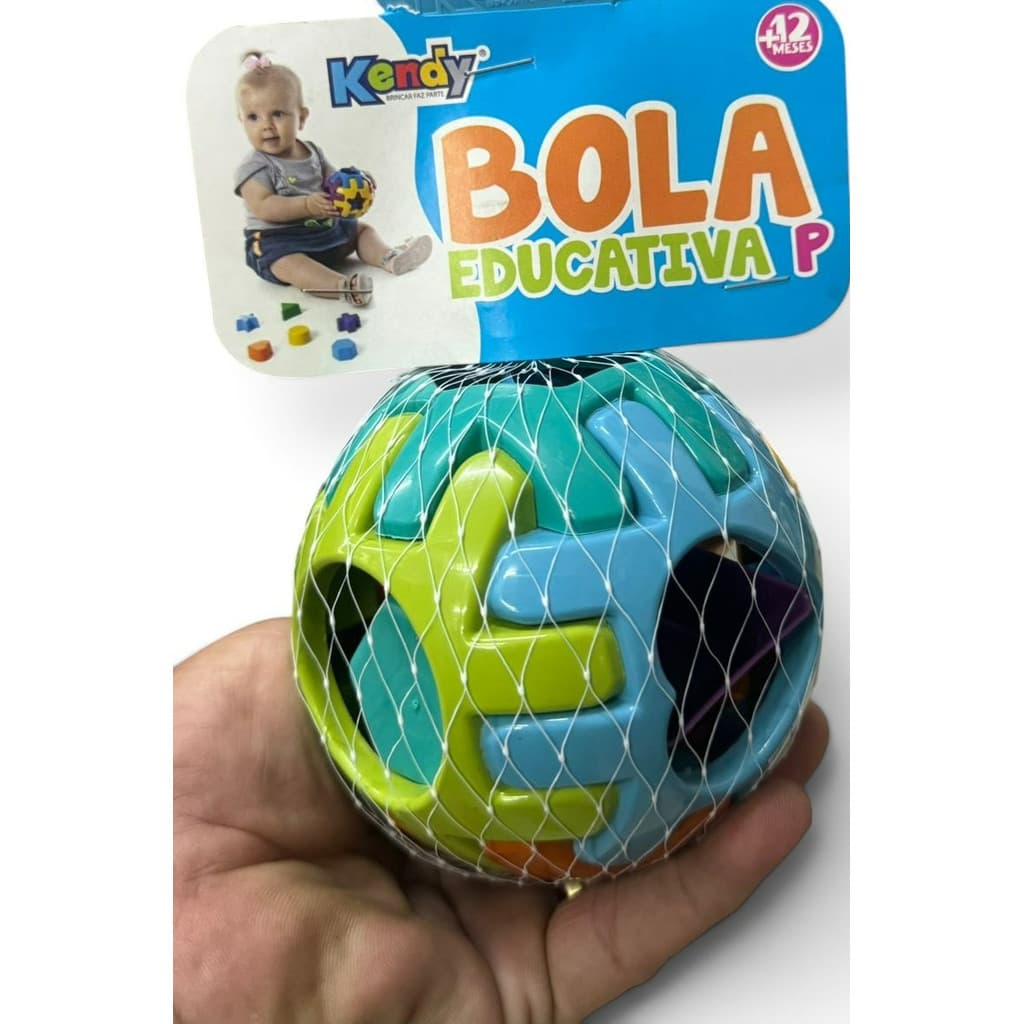 BRINQUEDO EDUCATIVO Encaixe Formas Geométricas Bola Sensorial Didático TAMANHO P