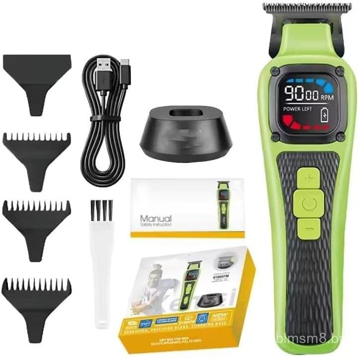 Máquina de Cortar Cabelo para Barbeiro [Sem Escovas 9000RPM e Sem Fio] para Homens, Conjunto Profissional com Suporte de