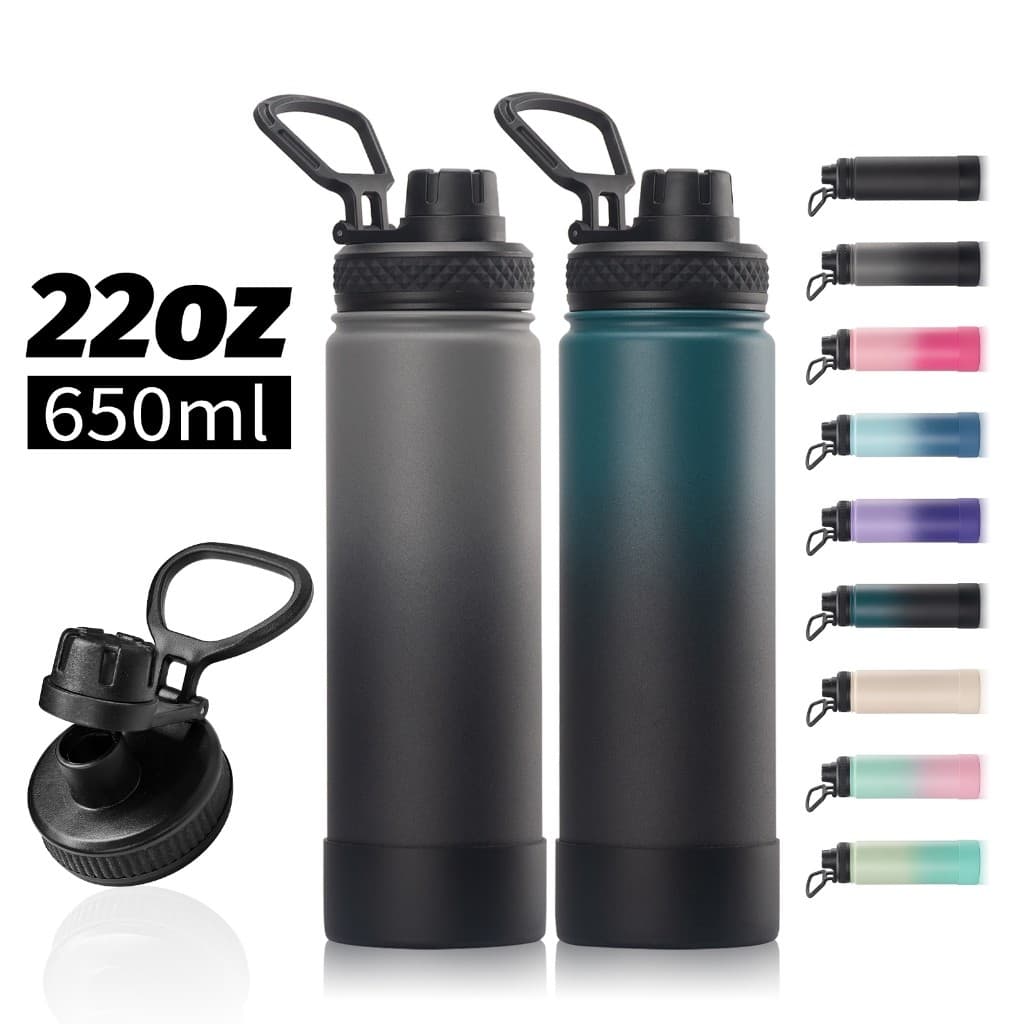 WATERSY Garrafa Térmica 650ml garrafa térmica inox espacial Quente Frio À prova de vazamento Sem BPA