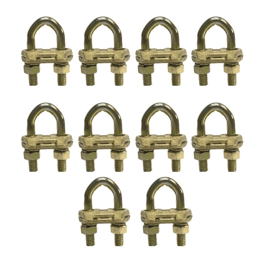 KIT 10 GRAMPOS GTDU 5/8" PARA ATERRAMENTO