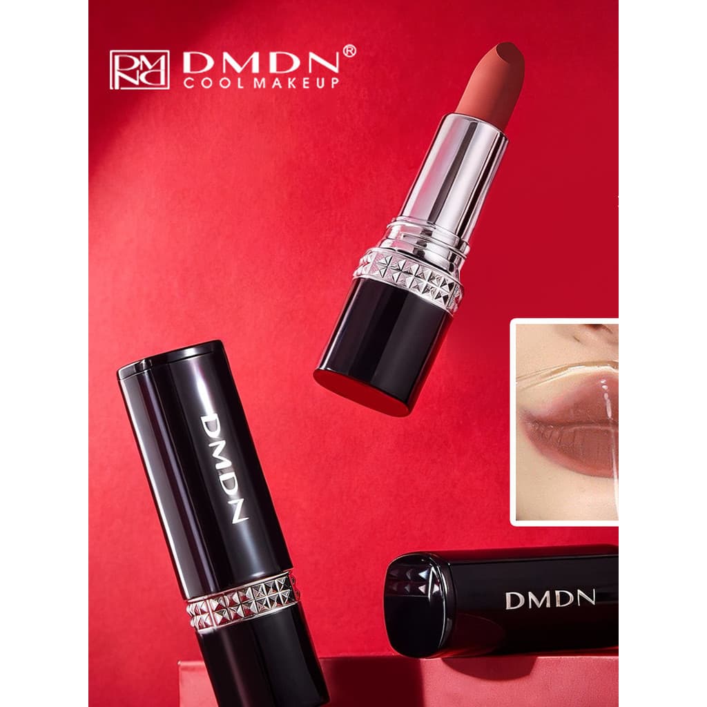 DMDN Batom macio e sedoso antiaderente, fácil de colorir, não é fácil de descolorir, remover Natural, tridimensional, à