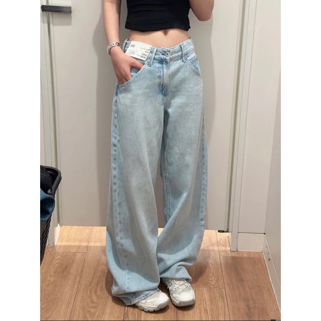 SUMU Su Mu · Roupas femininas Jeans de perfil solto masculino calças foice outono inverno novo479000